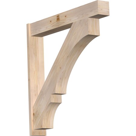 Ekena Millwork Balboa Block Smooth Outlooker, Douglas Fir, 7 1/2"W x 48"D x 48"H OUT08X48X48BOA05SDF